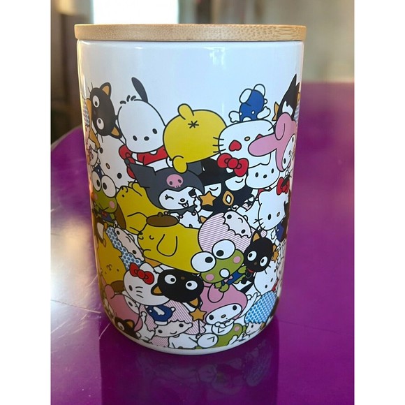 Hello Kitty & Friends Ceramic Cookie Jar Canister and Lid Collectible Sanrio New - Picture 2 of 12